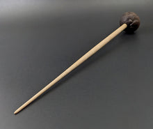 Load image into Gallery viewer, Sheep support spindle in walnut and curly maple