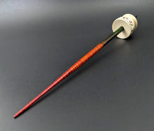 Load image into Gallery viewer, Teacup spindle in holly and hand dyed curly maple