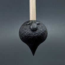 Load image into Gallery viewer, Sheep support spindle in African blackwood and curly maple