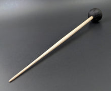 Load image into Gallery viewer, Sheep support spindle in African blackwood and curly maple