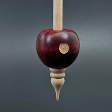 Load image into Gallery viewer, Bead spindle in hand dyed maple and curly maple