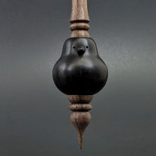 Load image into Gallery viewer, Bird bead spindle in African blackwood and walnut