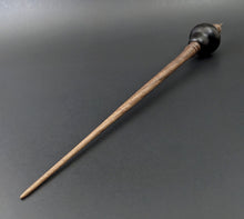 Load image into Gallery viewer, Bird bead spindle in African blackwood and walnut