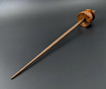 Load image into Gallery viewer, Teacup spindle in amboyna burl and walnut