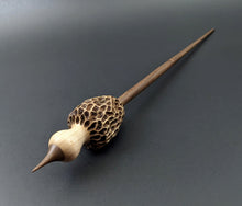 Load image into Gallery viewer, Morel mushroom support spindle in maple and walnut