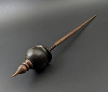 Load image into Gallery viewer, Cauldron spindle in bog oak and walnut