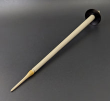 Load image into Gallery viewer, Candle support spindle in African blackwood and holly