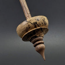 Load image into Gallery viewer, Tibetan style spindle in spalted maple and walnut