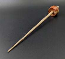 Load image into Gallery viewer, Cauldron spindle in flame box elder and curly maple