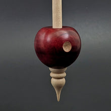 Load image into Gallery viewer, Bead spindle in hand dyed maple and curly maple