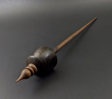 Load image into Gallery viewer, Teacup spindle in bog oak and walnut