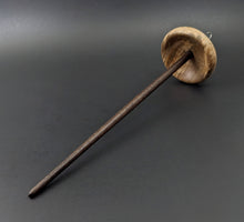 Load image into Gallery viewer, Drop spindle in maple burl and ebonized walnut