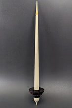 Load image into Gallery viewer, Candle support spindle in African blackwood and holly