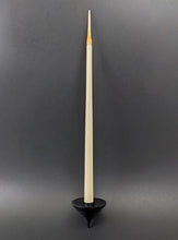 Load image into Gallery viewer, Candle support spindle in African blackwood and holly