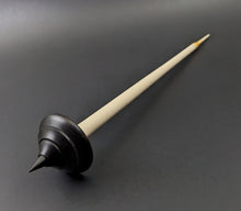 Load image into Gallery viewer, Candle support spindle in African blackwood and holly