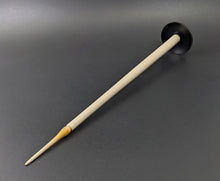 Load image into Gallery viewer, Candle support spindle in African blackwood and holly