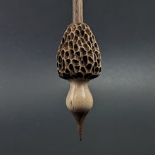 Load image into Gallery viewer, Morel mushroom support spindle in maple and walnut