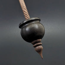 Load image into Gallery viewer, Cauldron spindle in bog oak and walnut