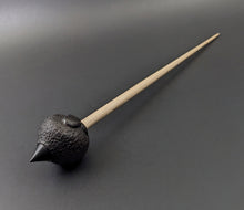 Load image into Gallery viewer, Sheep support spindle in African blackwood and curly maple