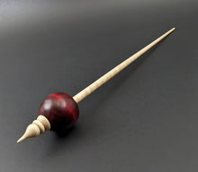 Load image into Gallery viewer, Bead spindle in hand dyed maple and curly maple