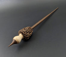 Load image into Gallery viewer, Morel mushroom support spindle in maple and walnut