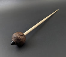 Load image into Gallery viewer, Sheep support spindle in walnut and curly maple