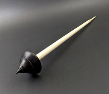 Load image into Gallery viewer, Candle support spindle in African blackwood and holly