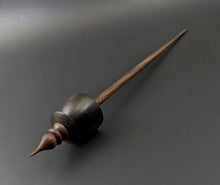 Load image into Gallery viewer, Teacup spindle in bog oak and walnut
