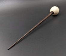 Load image into Gallery viewer, Bead spindle in holly and ebonized walnut