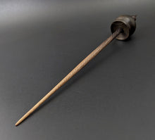 Load image into Gallery viewer, Cauldron spindle in bog oak and walnut