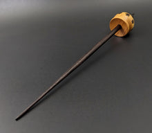 Load image into Gallery viewer, Cauldron spindle in osage orange and ebonized walnut