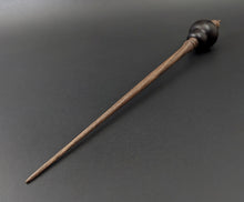 Load image into Gallery viewer, Bird bead spindle in African blackwood and walnut