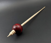Load image into Gallery viewer, Bead spindle in hand dyed maple and curly maple