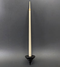 Load image into Gallery viewer, Candle support spindle in African blackwood and holly