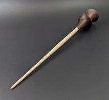 Load image into Gallery viewer, Witch spindle in walnut and curly maple (&lt;font color=&quot;red&quot;&lt;b&gt;RESERVED&lt;/b&gt;&lt;/font&gt; for Alice)