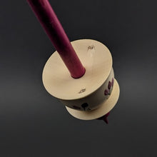 Load image into Gallery viewer, Teacup spindle in holly and hand dyed curly maple