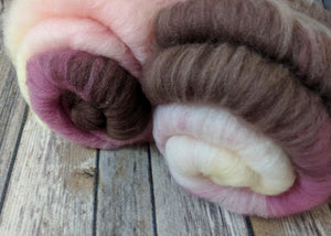 Cherry Blossom mini sock batts (3.5 oz total weight)
