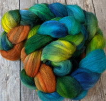 Load image into Gallery viewer, Black River Sunset -mixed merino 4.2 oz braid