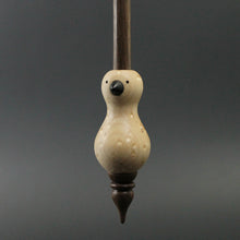 Load image into Gallery viewer, Bird bead spindle in birdseye maple and walnut