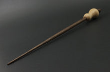 Load image into Gallery viewer, Bird bead spindle in birdseye maple and walnut