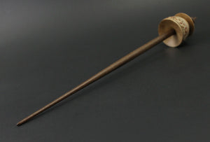Teacup spindle in birdseye maple and walnut
