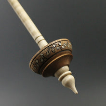 Load image into Gallery viewer, Tibetan style spindle in figured sapele and curly maple