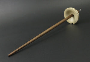 Drop spindle in holly and walnut