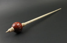 Load image into Gallery viewer, Bead spindle in redheart and curly maple
