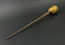 Load image into Gallery viewer, Bell support spindle in yellowheart and walnut