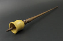 Load image into Gallery viewer, Bell support spindle in yellowheart and walnut