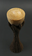 Load image into Gallery viewer, Lap chalice in birdseye maple and walnut