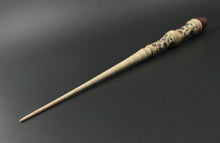 Load image into Gallery viewer, Wand spindle in curly maple and purpleheart