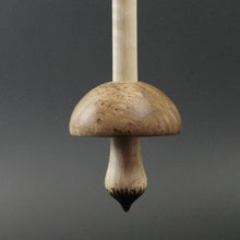 Load image into Gallery viewer, Mushroom support spindle in pyinma burl and curly maple