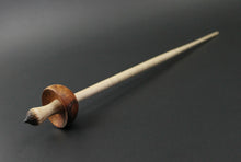 Load image into Gallery viewer, Mushroom support spindle in amboyna burl and curly maple